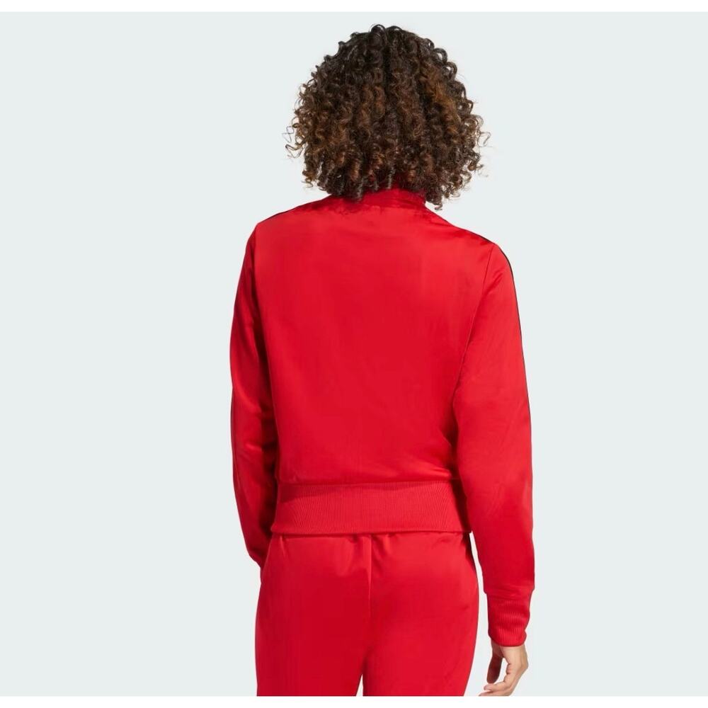 Adidas Firebird Track Jacket Red Black Women Large KD1344 Retro Better Scarlet - Picture 9 of 11